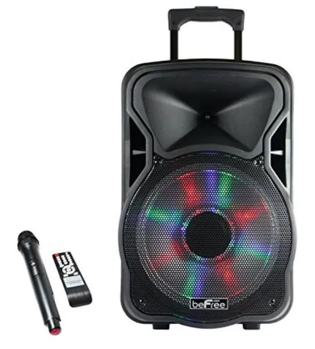 Alt view image 6 of 17 - Befree Sound BFS-5800 15 in. Bluetooth Rechargeable Party Speaker with Illuminating Light