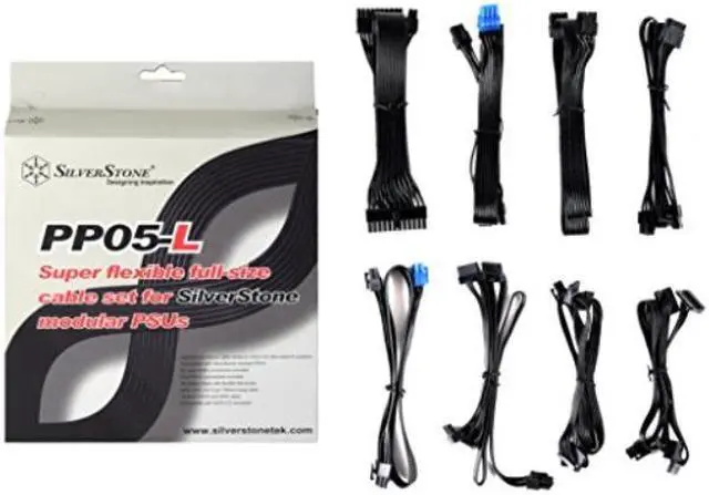 Alt view image 3 of 11 - full size cable set for SilverStone modular PSU