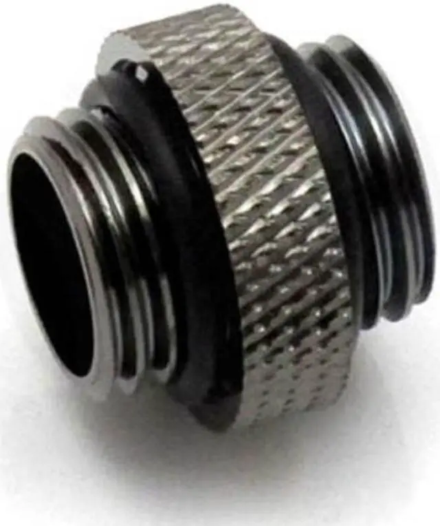 Alt view image 10 of 13 - XSPC G1/4" 5mm Male to Male Fitting, Black Chrome