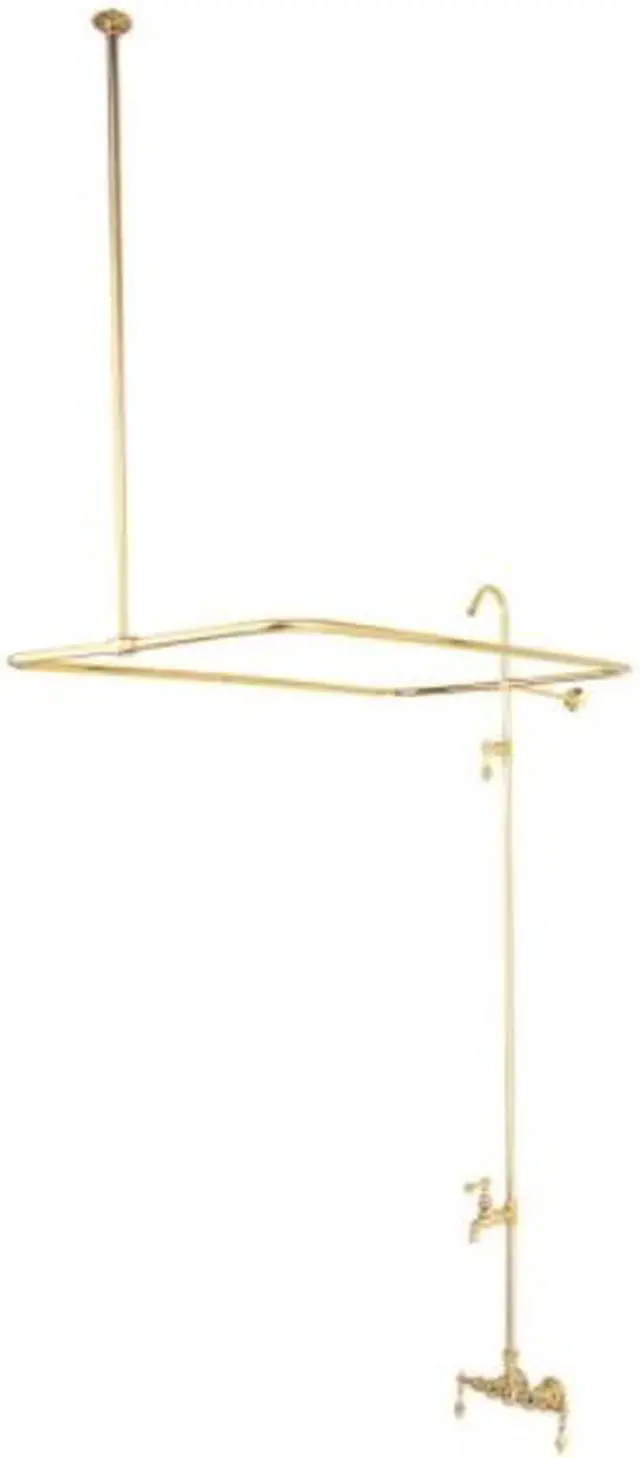 Alt view image 4 of 6 - Kingston Brass CC61T2 Clawfoot Tub Filler , Faucet, Polished Brass