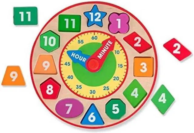 Alt view image 17 of 19 - Melissa & Doug Shape Sorting Clock - Wooden Educational Toy