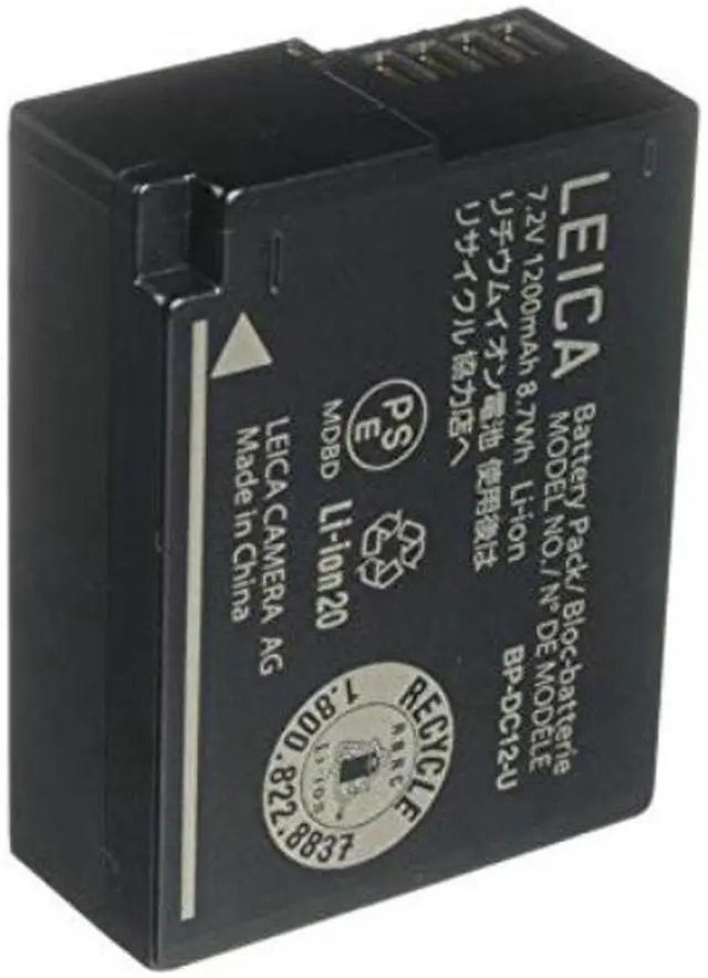 Alt view image 3 of 8 - Leica BP-DC 12 Li-Ion Battery for Q Compact Digital Camera #19500