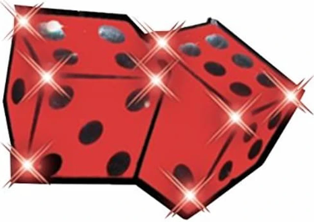 Alt view image 2 of 3 - Dice Flashing Body Light Lapel Pins by Blinkee