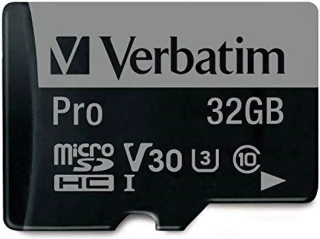 Alt view image 10 of 14 - Verbatim 32GB Pro 600X microSDHC Memory Card with Adapter, UHS-I U3 Class 10 - Class 10/UHS-I (U3) - 90 MB/s Read1 Pack - 600x Memory Speed