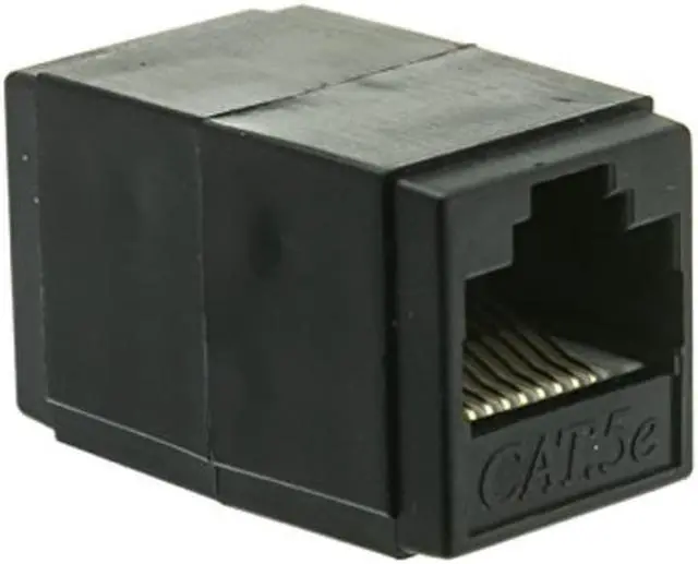 Alt view image 3 of 3 - CableWholesale 30X6-02400BK Cat 5e Coupler RJ45 Female  Unshielded - Black