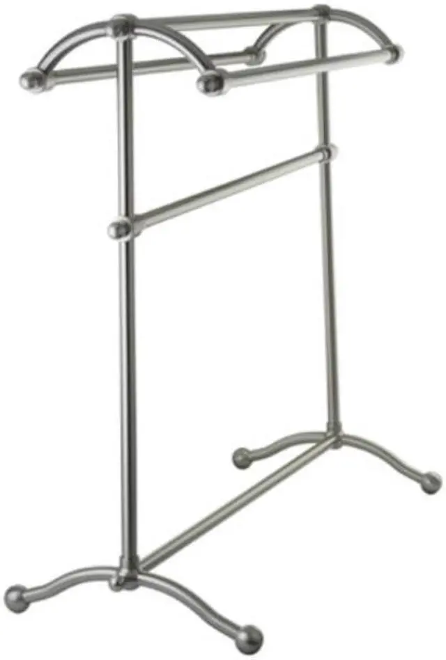 Alt view image 6 of 7 - Kingston Brass SCC2298 Pedestal Towel Rack, Satin Nickel