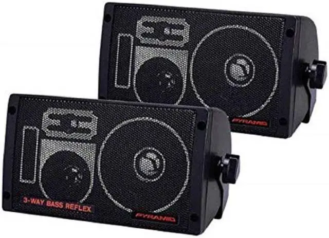 Alt view image 2 of 3 - pyramid 2060 300watt 3way mini box speaker system