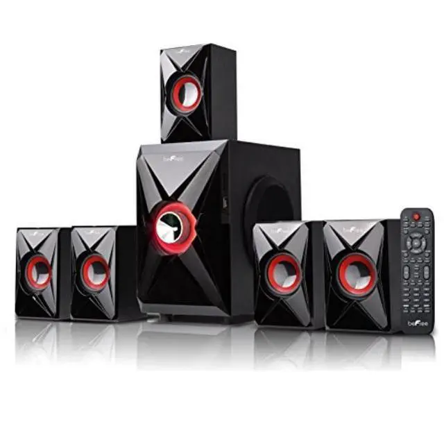 Alt view image 2 of 10 - Befree Sound BFS-420 5.1 Channel Surround Sound Bluetooth Speaker System, Orange