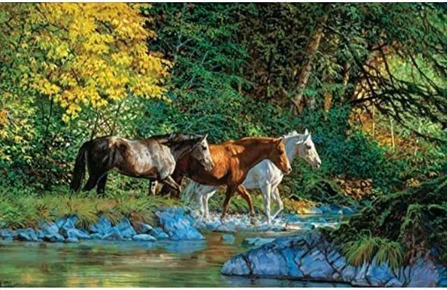 Alt view image 4 of 4 - Bear Creek Crossing 1000 Piece Jigsaw Puzzle by SunsOut