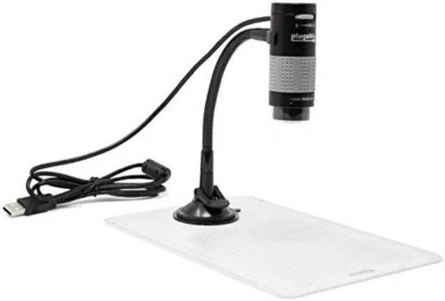 Alt view image 9 of 20 - Plugable USB 2.0 Digital Microscope with Flexible Arm Observation Stand Compatible With Windows, Mac, Linux (2MP, 250x Magnification)