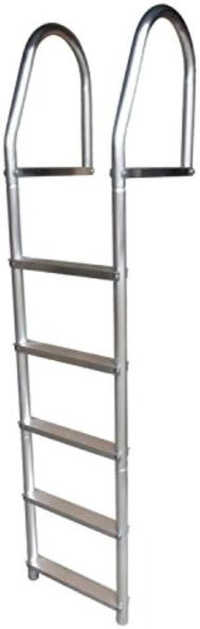 Alt view image 3 of 6 - Dock Edge Fixed Eco-Weld Free Aluminum 5-Step Dock Ladder - 2075-F