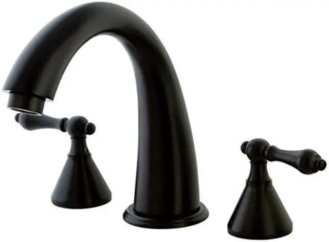 Alt view image 6 of 8 - Kingston Brass KS2365AL Roman Tub , Faucet, Oil Rubbed Bronze