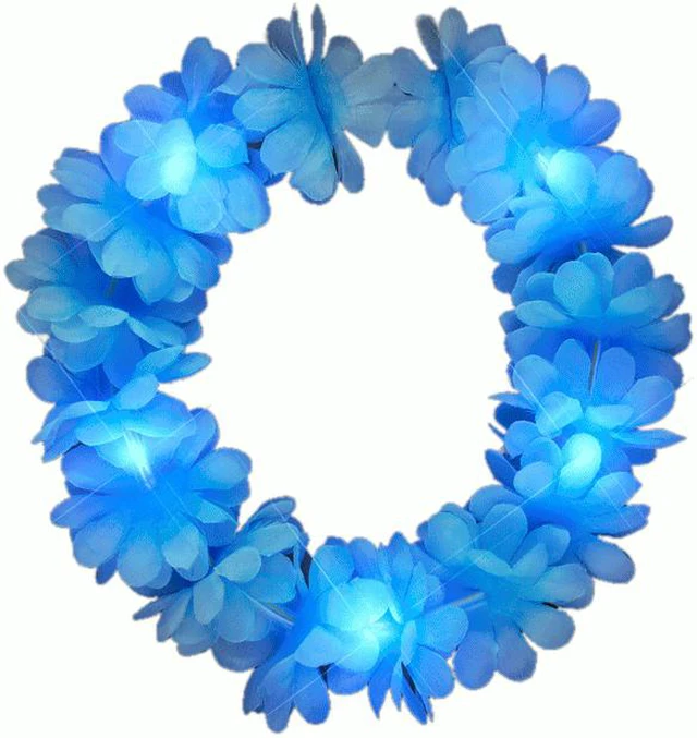 Alt view image 2 of 3 - Blinkee A1350-1 Light Up Flashing Blue Flower Angel Halo Crown Headband
