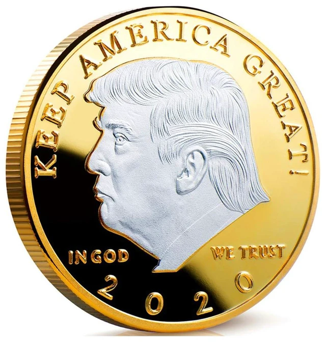 Main image of Commander in Chief 2020 Donald Trump Commemorative Silver on Gold Coin