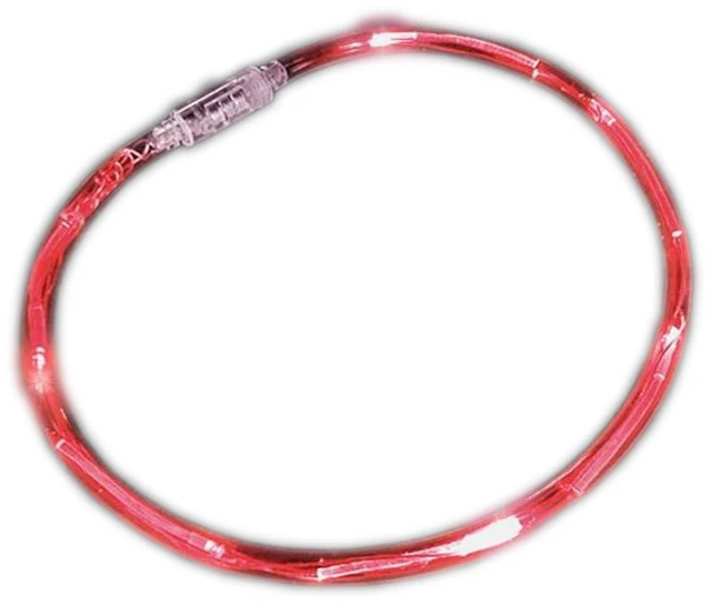 Main image of Red Fiber Optic Tube Necklace