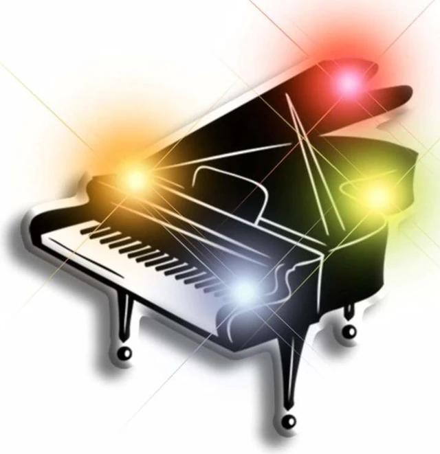 Alt view image 2 of 3 - Blinkee 2000000 Piano Flashing Body Light Lapel Pins