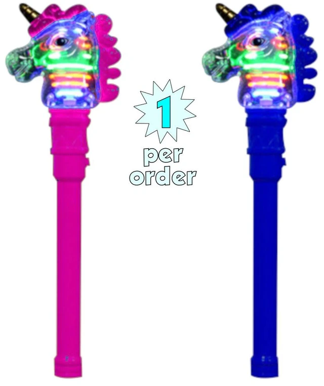 Main image of Live Musical Spinning Lights Unicorn Wand 1 Piece