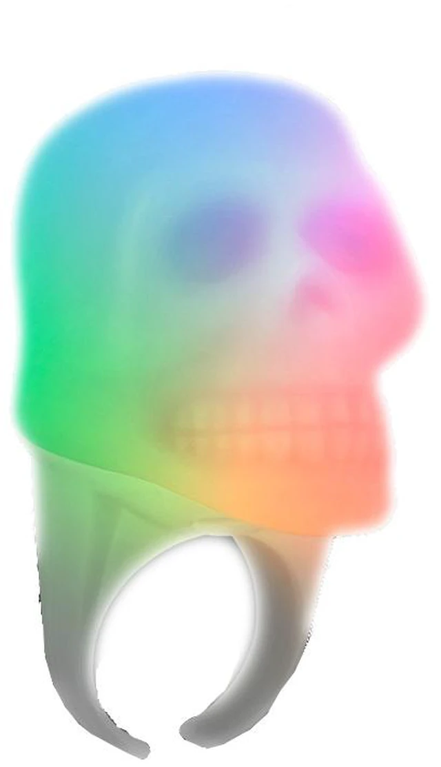 Main image of Multicolor Glow LED Skull Light Up Ring