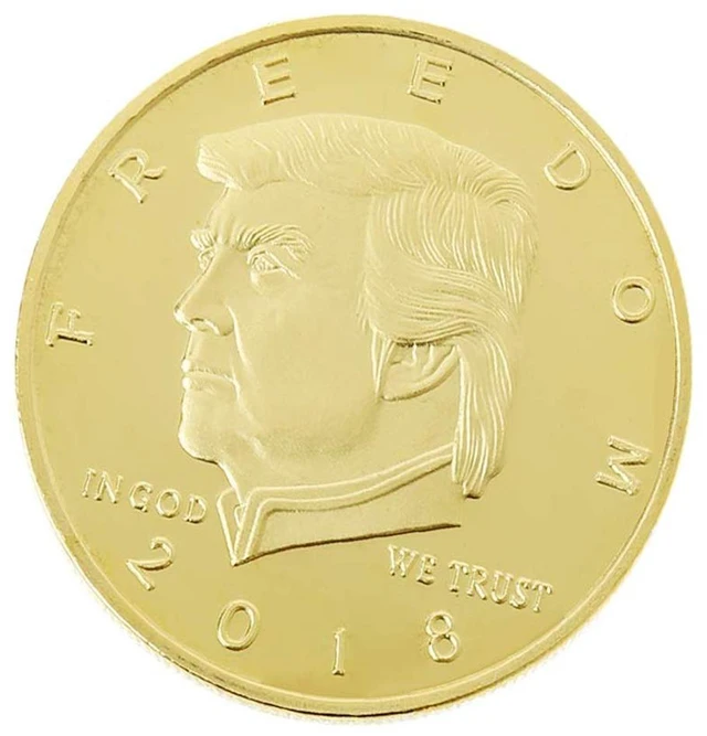 Main image of 2018 Freedom Donald Trump 2nd Amendment Gold Plated Coin