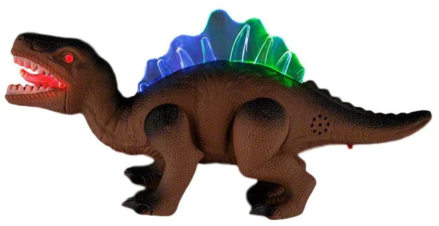 Main image of Realistic Musical T Rex Light Up Crawling Dinosaur Brown