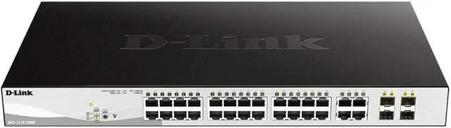 Alt view image 4 of 20 - D-Link 28-Port Layer 2 Smart Managed Gigabit Poe Switch