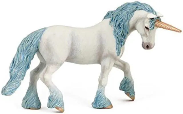 Main image of Papo Magic Unicorn with Blue Toy Figure
