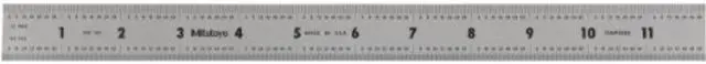 Alt view image 2 of 4 - MITUTOYO 182-125 Steel Rule,Rigid,12 In,32/64/0.5/1mm