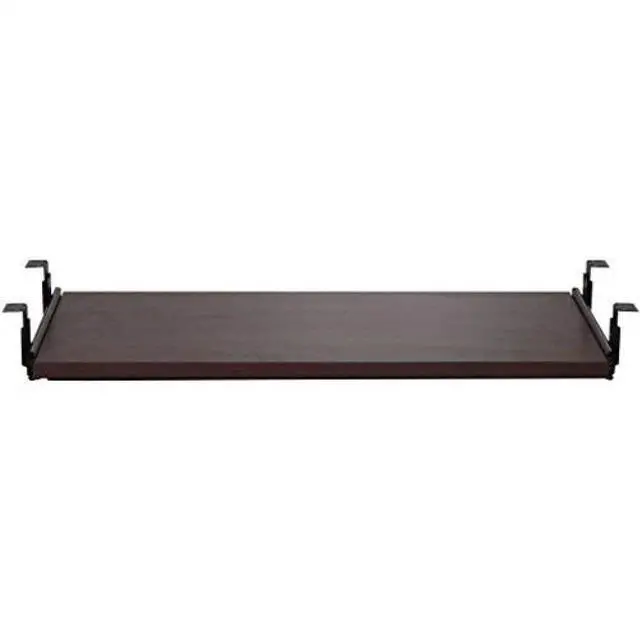 Alt view image 4 of 10 - Lorell Keyboard Tray 26" Mahogany 87523