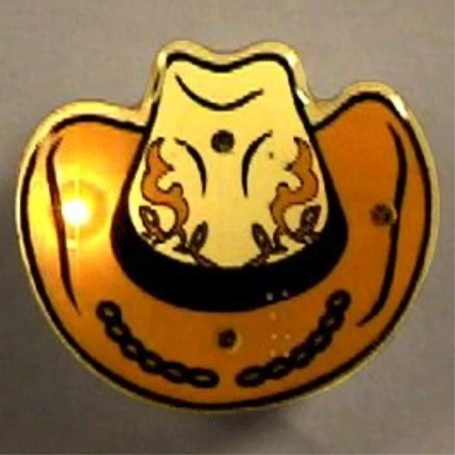 Alt view image 3 of 3 - Blinkee 3350000 Cowboy Hat Flashing Body Light Lapel Pins