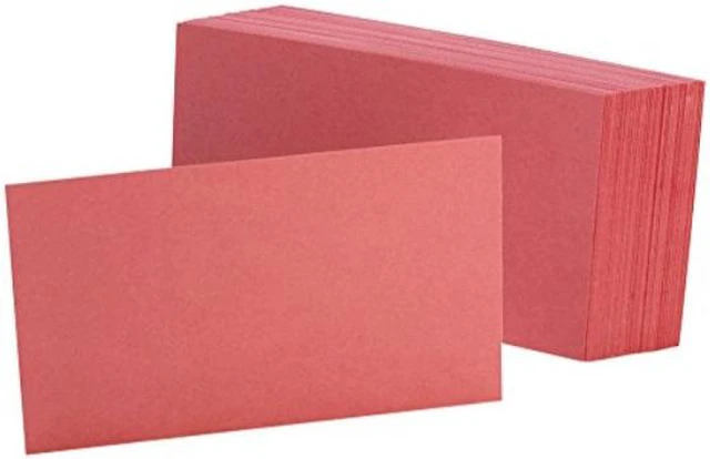 Alt view image 4 of 4 - Oxford Unruled Index Cards 3 x 5 Cherry 100/Pack 7320CHE