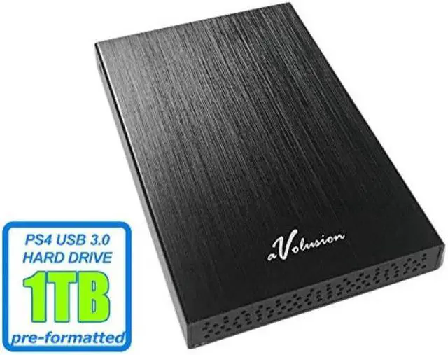Main image of Avolusion HD250U3 1TB USB 3.0 Portable External Gaming PS4 Hard Drive (PS4 Pre-Formatted) - Retail w/2 Year Warranty