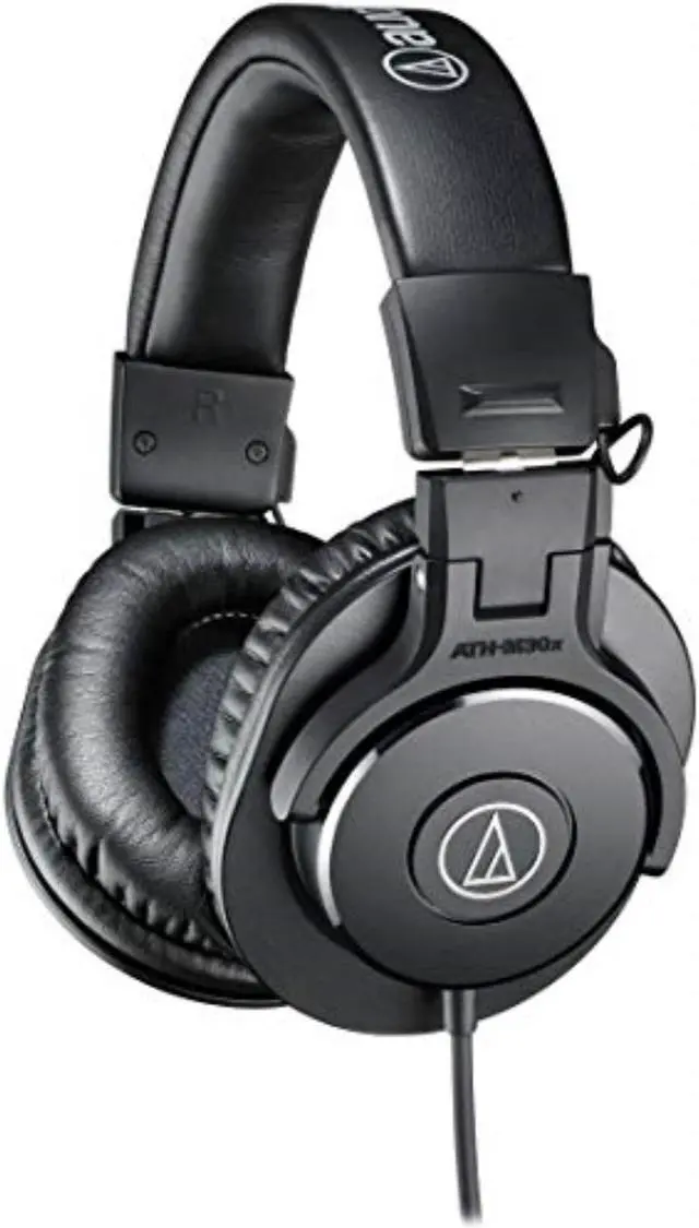 Alt view image 15 of 20 - Audio-Technica ATH-M30x Professional Monitor Headphones, 96dB, 15-20kHz- Black
