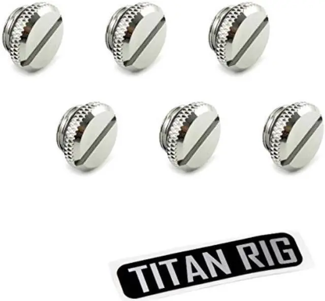 Alt view image 6 of 6 - XSPC G1/4" Plug V2, Chrome, 6-pack