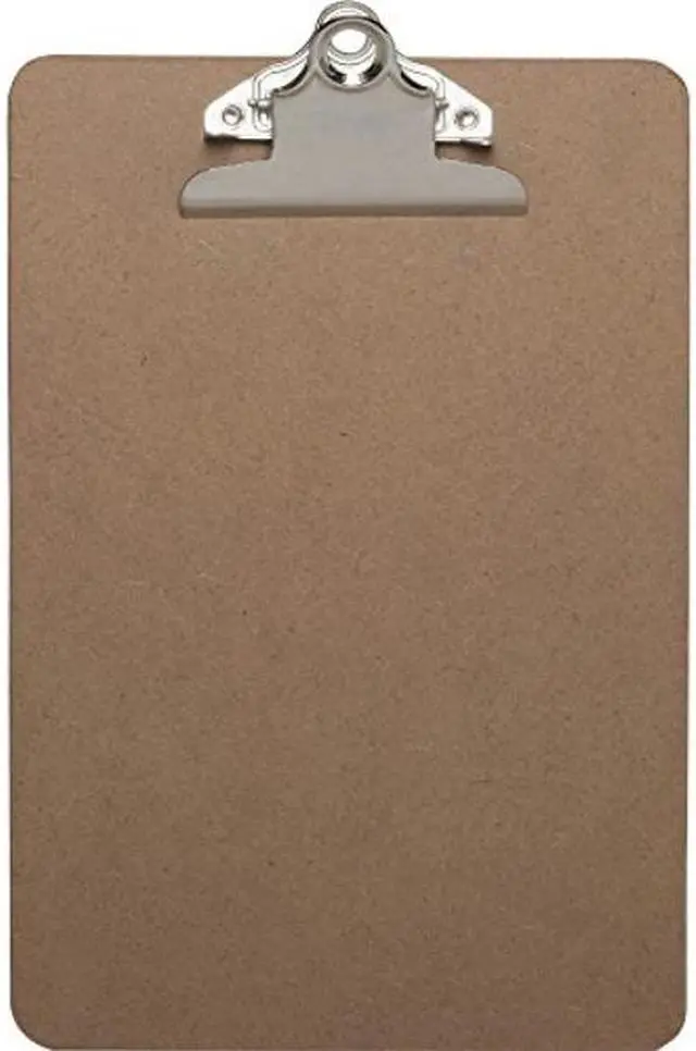 Alt view image 2 of 4 - Business Source Clipboard w/ Standard Metal Clip 6"x9" Brown 16506