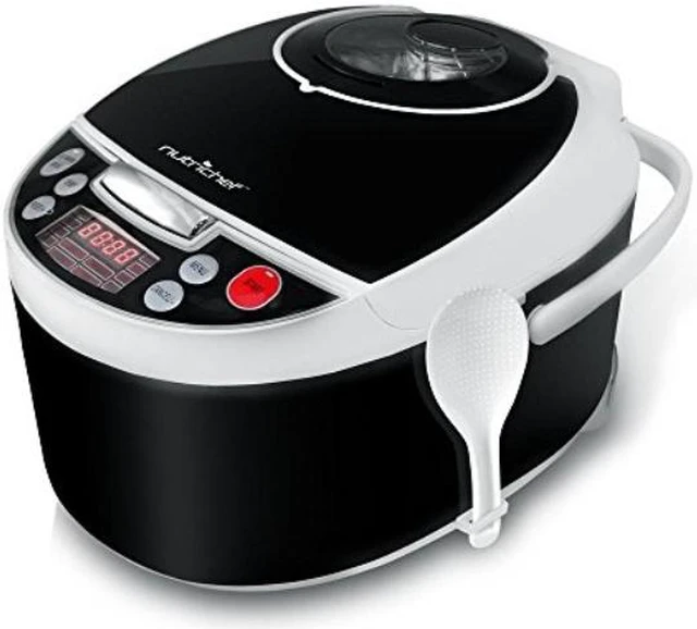 Afk Rice Cooker NutriChef PKPRC16 Electronic Multi-Cooker, Digital Multifunction Rice ...