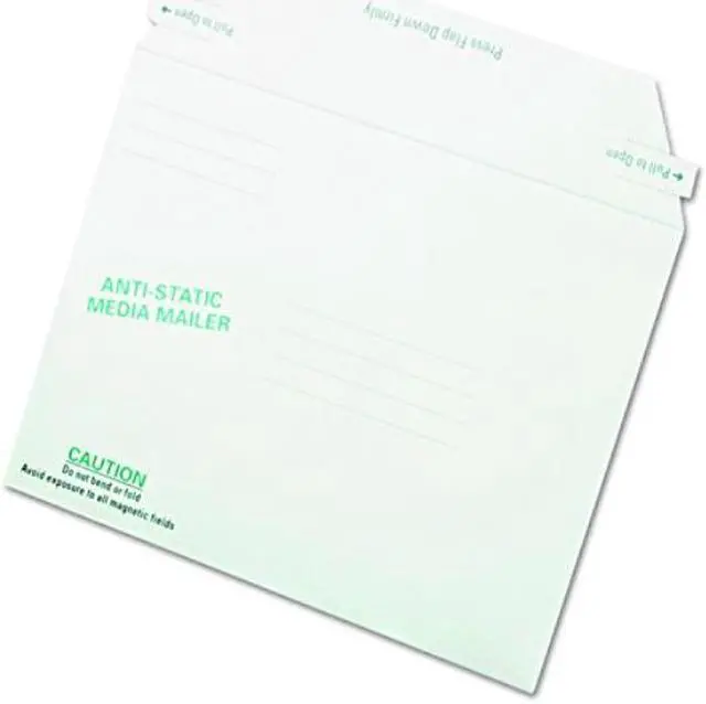Main image of Quality Park Antistatic Fiberboard Disk Mailers 6 x 8.625 inches White Box of 25 (64126)