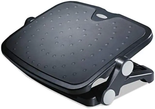 Alt view image 4 of 19 - Alera Soft Cushioned Ergonomic Footrest 14w x 19 5/8d x 3 3/4 to 7 1/2h Black
