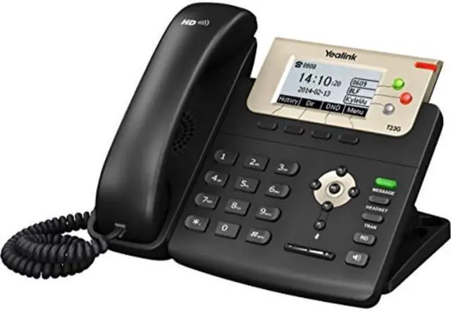 Alt view image 8 of 8 - Yealink Sip-T23g Ip Phone - Corded - Corded - Wall Mountable - Black