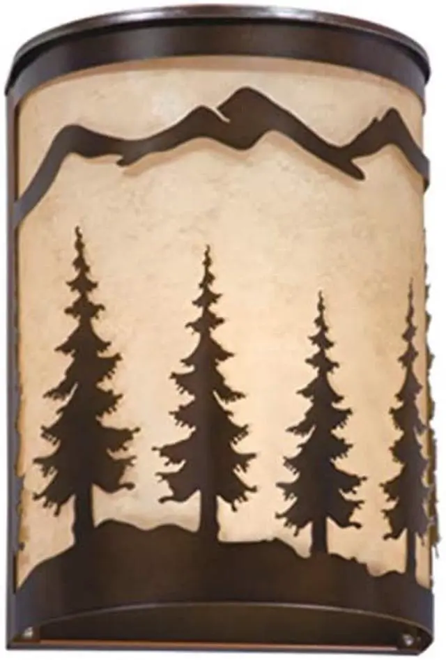 Alt view image 2 of 5 - Vaxcel Yosemite 8" Wall Sconce Burnished Bronze - WS55508BBZ