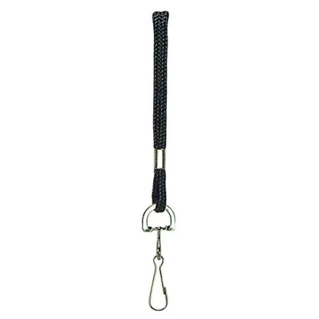 Alt view image 10 of 14 - Baumgartens Standard Lanyard With Hook 36" L Nylon Black 68909