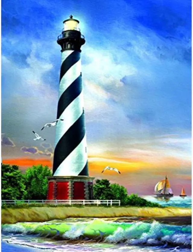 Main image of cape hatteras lighthouse 500 pc jigsaw puzzle by sunsout
