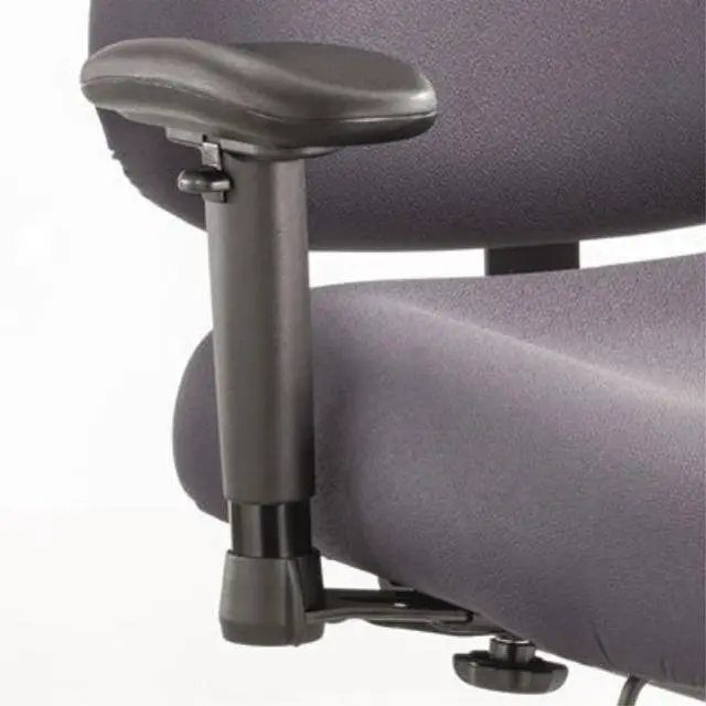 Alt view image 5 of 6 - Safco Height/Width-Adjustable T-Pad Arms for Optimus Big & Tall Chairs Black 1