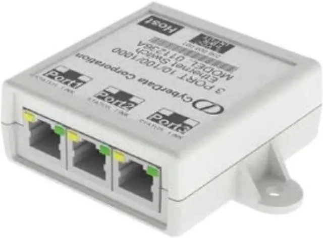 Alt view image 2 of 2 - cyberdata 011236 3-ports gigabit enet switch
