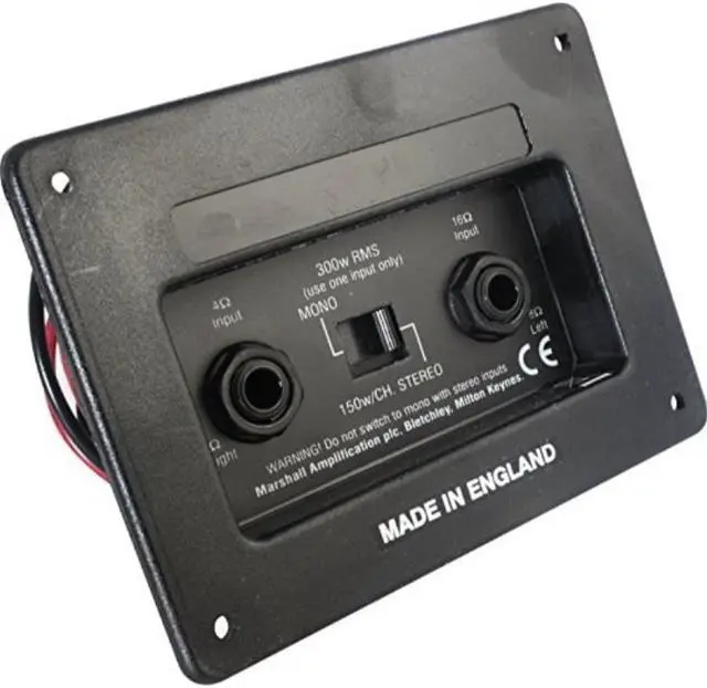 Alt view image 2 of 3 - jack plate  genuine marshall, switchable stereo/mono