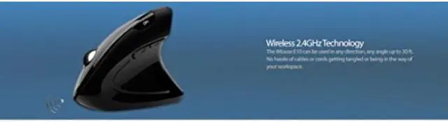 Alt view image 3 of 4 - Adesso Inc. iMouse E10 2.4GHz RF Vertical Ergo Mouse (iMouse E10)