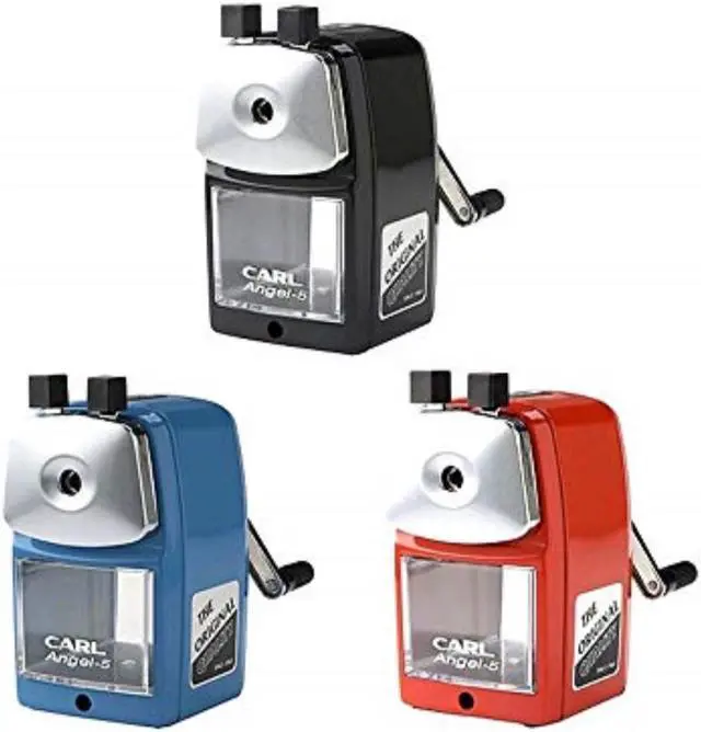 Alt view image 3 of 3 - CARL Angel-5 Pencil Sharpener Red Quiet for Office Home and School