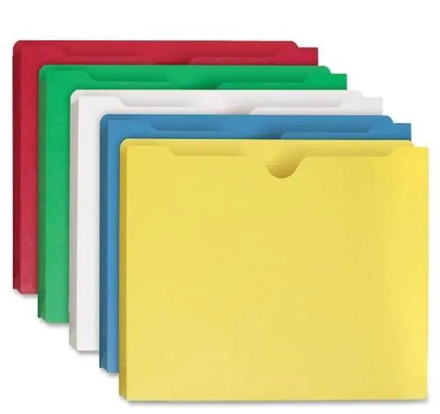 Alt view image 7 of 7 - Smead File Jackets 2" Exp Letter Straight Cut 10/PK AST 75688