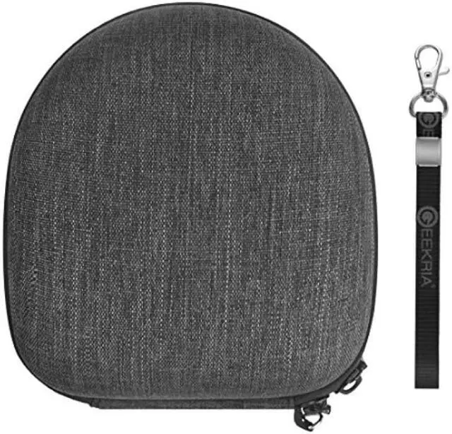Alt view image 4 of 9 - Geekria Shield Case for Foldable On-Ear / Over-Ear Headphones, Replacement Protective Hard Shell Travel Carrying Bag with Cable Storage, Compatible with Audio-Technica SJ55, SJ33, FW33