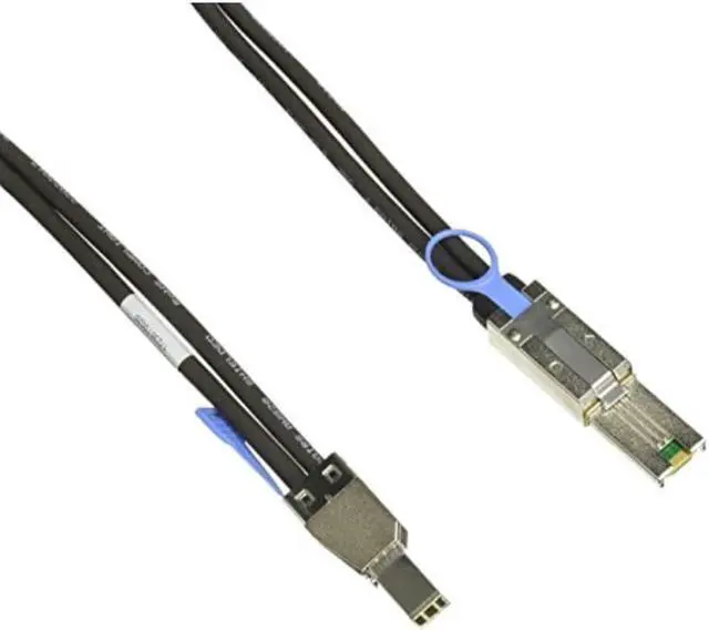 Alt view image 7 of 13 - QNAP 3.28 ft Connector on Mini-SAS First End: 1 x SFF-8644 Mini-SAS Second End: 1 x SFF-8088 Mini-SAS - Black
