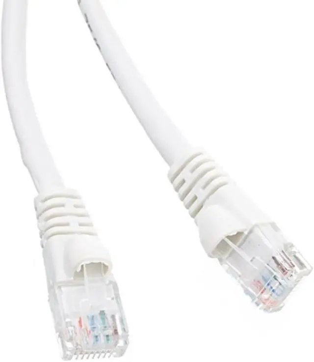 Alt view image 2 of 3 - CableWholesale 13X6-09110 Cat6a White Ethernet Patch Cable Snagless Molded Boot 500 MHz 10 foot